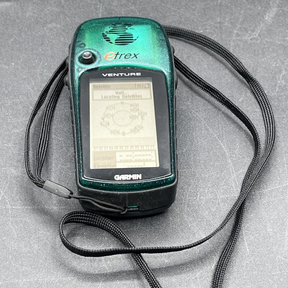 Garmin etrex Venture Portable Handheld Pocket GPS Green Geocaching Hiking