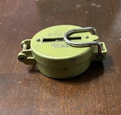Vintage engineer directional compass, Brass color, Used