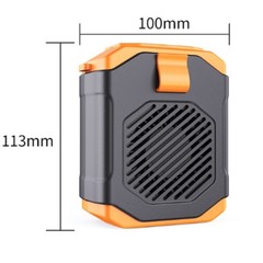 Portable Neck Fan with Waist Clip and 5 Speed Settings USB Rechargeable 1800mAh