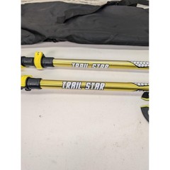 GO2GETHER Trail Star Trekking Poles Gold Aluminum Hiking Walking Sticks Set