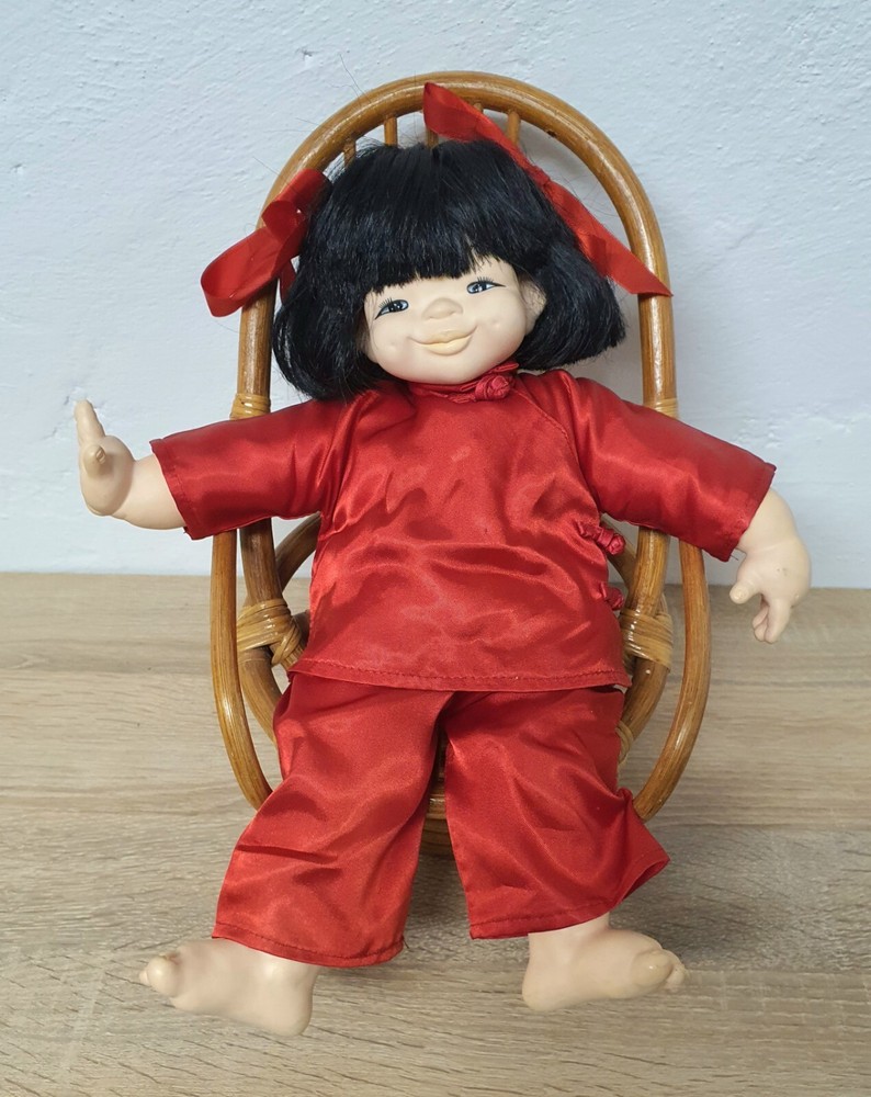 Artist Doll Vinyl Doll Meiler JMB Jacobsen Asian 33cm Collectors Vintage