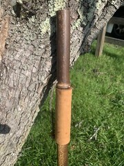 100% Vintage Bamboo Wood Walking Hiking Stick Staff Hike Pole Hand Carved Wooden