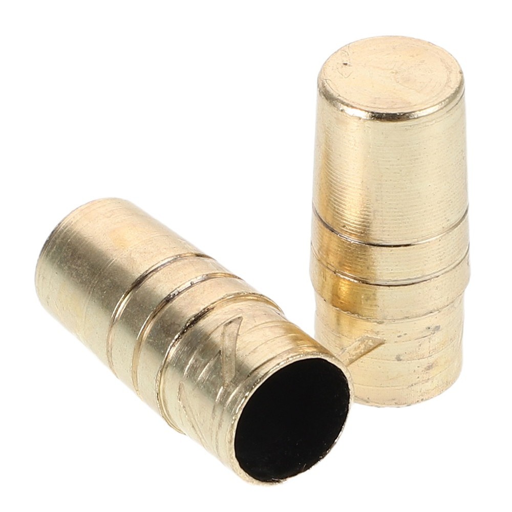 2Pcs Golden Metal Umbrella End Caps Reusable Replacement for Pole Repair