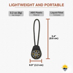 Sun Company ZiprComp – Micro Ball Compass with Lanyard