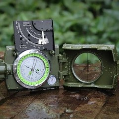NEW Outdoor Survival Military Compass Waterproof Camping Navigation Equipment