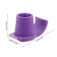 2Pcs Durable Walker Ski Glides for Seniors Purple Nonstick Anti Skid Pads