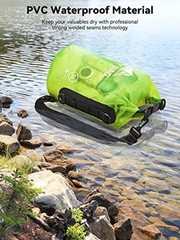 Waterproof Dry Bag for Men & Women – 5L//20L/30L/40L Roll Top 10L – Lemon Green