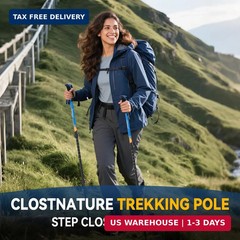 Clostnature Trekking Poles for Hiking – Collapsible Lightweight Hiking Poles, 2
