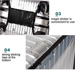 Clear Luggage Cover Fits 24-25 Inch M ( 24-25 Inch suitcase) Transparent