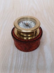Compass Vintage, Map Compass with Built in Magnifier-Christmas Gift Personalised