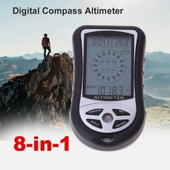 8 In 1 Handheld Electronic Altimeter Compass Pressure Gauge Meter Thermometer