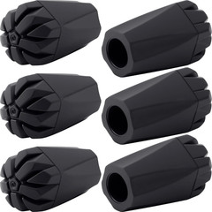 6PCS Walking Stick Tips, Shock Absorption Trekking Pole Tips Replacements, Anti-