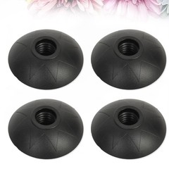 4Pairs Walking Crutch Tips Black Heavy Duty Rubber Anti Skid for Outdoor Hiking