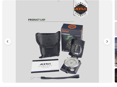 AOFAR Military Compass AF-4580 Survival Hunt Hiking Waterproof Outoor camping