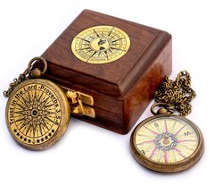 Trust in The Lord with All Your Heart -Proverbs 3: 5-6 Quote Engraved Compass…