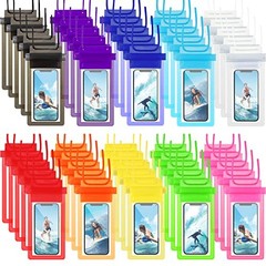 50 Pack Clear Waterproof Phone Pouch Universal Waterproof Phone Case Multi