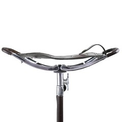 Outdoor Walking Stick with Leather Seat Hunting Stick Chair Camping Fish Stool