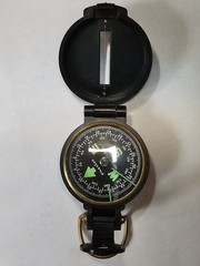 Vintage Engineer Lensatic Compass Military Hiking Camping Japan
