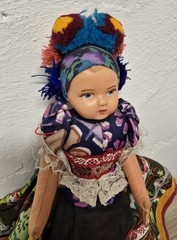 Play doll doll Hungarian costume doll 29 cm Vintage