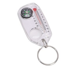 10PCS Portable Compass And Thermometer For Outdoor Adventures Easy To Use