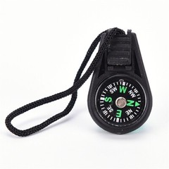 2PCS Mini Compass Keyring Keychain Hiking Hunting Direction Wilderness Survival