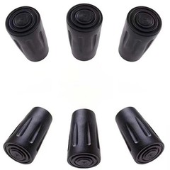 6 PCS Trekking Pole Rubber Tips Protectors Replacement Hiking Walking Poles