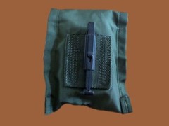 U.S MILITARY STYLE METAL COMPASS LIQUID FILLED SLIDE RULER WITH NYLON OD POUCH
