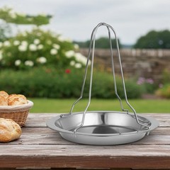 Stainless Steel Chicken Roaster Rack for Outdoor For picnic BBQ and Road Trips