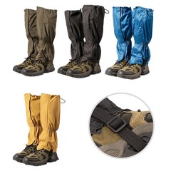 Adjustable Hiking Gaiters Boot Cover Anti Slip Elastic Middle Cord 135g