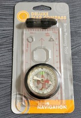 UST Deluxe Map Compass with Raised Base Plate and Swivel Bezel for Hiking Cam…