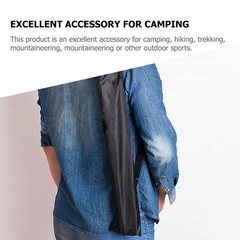 2Pcs Hiking Pole Storage Pouch Black Oxford Cloth Walking Stick Carrying Bag
