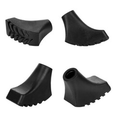 10 x Walking Tarmac Gravel Pads Rubber Buffer Replacement Feet Trekking Poles Grip
