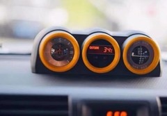 Compass Decorative Fit for FJ Cruiser Yellow Frame Triptych Combination