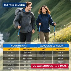 Clostnature Trekking Poles for Hiking – Collapsible Lightweight Hiking Poles, 2