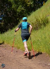 LEKI Ultratrail FX ONE trail running carbon poles shark frame hand strap 105 cm