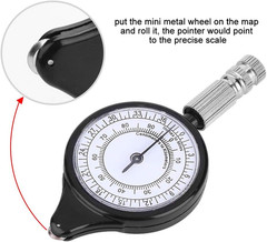 Map Measuring Meter Scale Mileage Odometer for Outdoor Camping Hiking