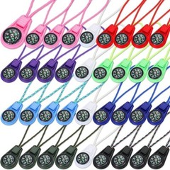 18 Piece Multi-Color Mini Survival Compass Outdoor Camping Hiking Pocket Compass