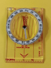 SILVA POLARIS HIKING LIQUID FILLED COMPASS SWEDISH MADE W/ BOX