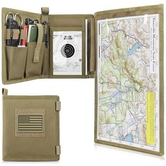 Tactical Pouch Military Map Case Holder Army Foldable Map Storage Coyote Tan