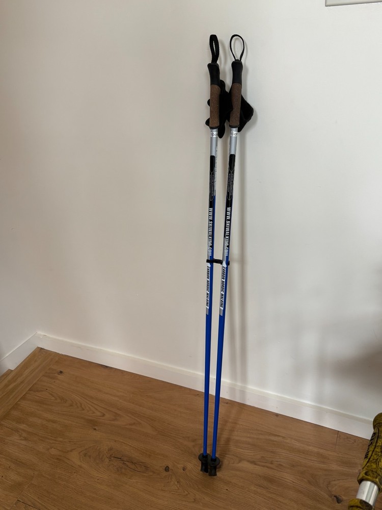 EXEL Nordic SkiWalking Poles – 110cm long for height = 5′ 4″ – Cork handles