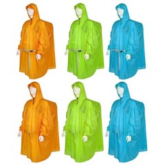 Ultralight Nylon Rain Poncho Waterproof Adult Raincoat for Outdoor Sports