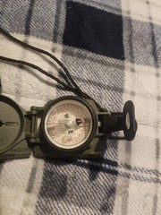 CAMMENGA LENSATIC MILITARY COMPASS New PHOSPHORESCENT MODEL 27 OD Green