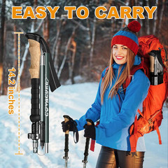 Hiking Poles – Aluminum Alloy 7075 Trekking Poles Collapsible with Telescopic,Li