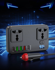 150W Auto Inverter 12V 24V DC to 110V 220V AC Output Digital Display USB