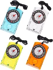 4-Pack Outdoor Compass with Adjustable Declination, Magnifier, Ruler, Scale