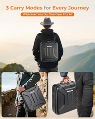 Starlink Mini Case, Shock-Absorbing Drop Protection, 3-in-1 Carry Options Black