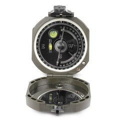 Pocket Transit Army Geology Compass for Outdoor Hiking Camping Survival Marching