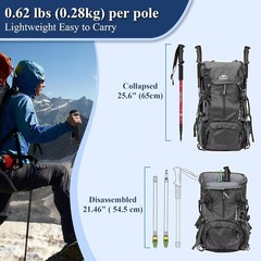 Telescopic Nordic Walking Poles – Lightweight, Collapsible, and Ergonomic Design
