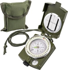 Compasses，Hiking Compass for Survival with ，Waterproof Durable and Green
