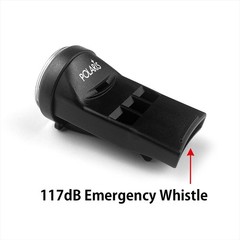 POLARIS Waterproof Micro Compass Series/Watchband or EDC Size, Black